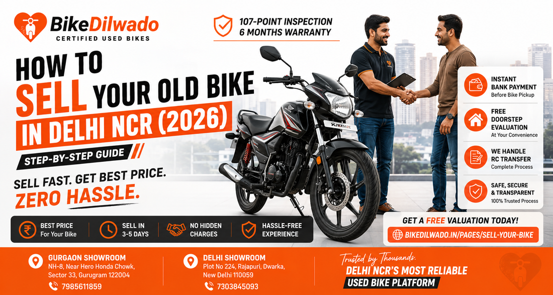 Sell Your Bike in Delhi NCR (2026) | BikeDilwado
